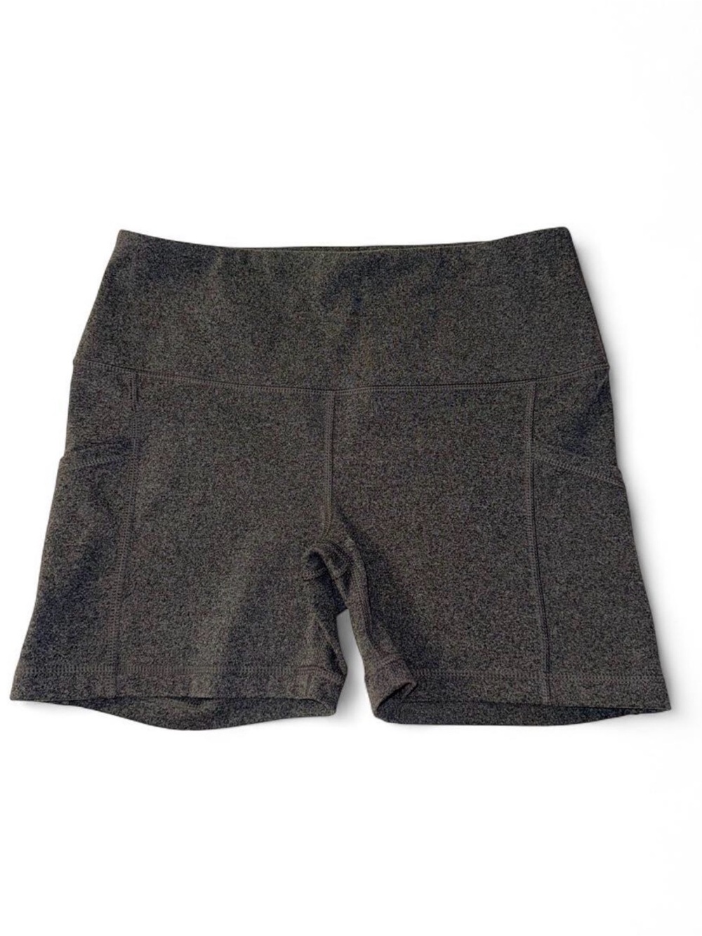 High-Waist Performance Women's Bike Shorts — Charcoal Grey Athletic Shorts